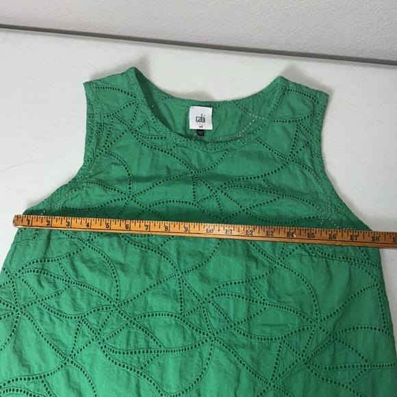 Cabi Gemma cotton sleeveless Top - Picture 7 of 8